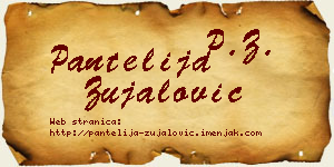 Pantelija Zujalović vizit kartica